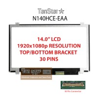 14.0" Laptop LCD Screen 1920x1080p 30 Pins with Brackets N140HCE-EAA
